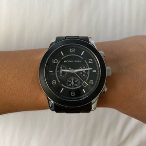 Michael Kors Black and Silver watch